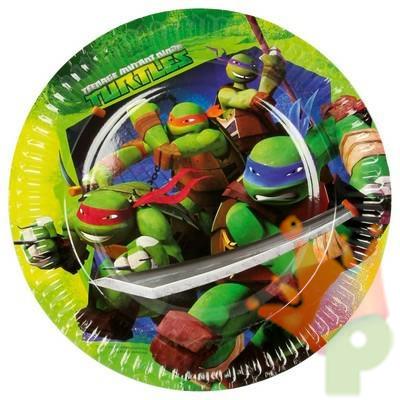 PIATTO 23CM TARTARUGHE NINJA 8PZ