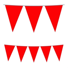 FESTONE BANDIERINE ROSSO 5MT