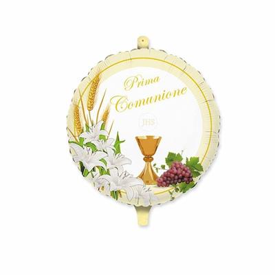 PALLONCINO MYLAR 18INCH COMUNIONE LILY
