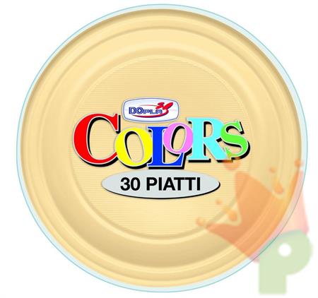PIATTI PIANI D. 220MM CREMA 30PZ