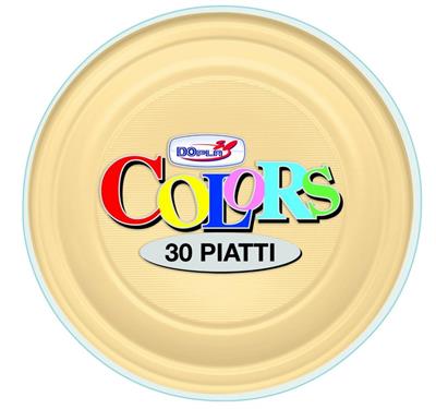 PIATTI PIANI D. 220MM CREMA 30PZ