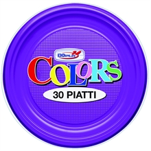 PIATTI FONDI D. 220MM VIOLA 30PZ