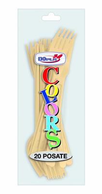 FORCHETTA 18CM CREMA 20PZ