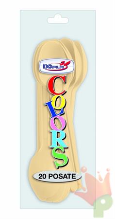 CUCCHIAIO 18CM CREMA 20PZ