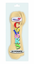 CUCCHIAIO 18CM CREMA 20PZ