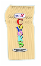 CUCCHIAINO DESSERT 12CM CREMA 40PZ