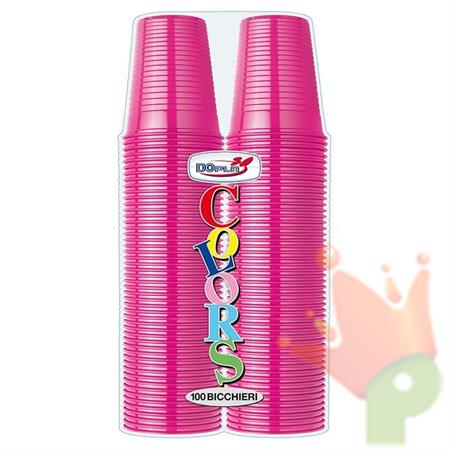 BICCHIERI 200CC FUCSIA 100PZ