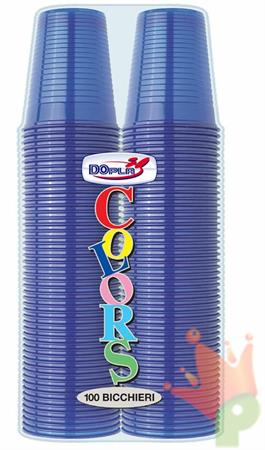 BICCHIERI 200CC BLU 100PZ