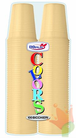 BICCHIERI 200CC CREMA 100PZ