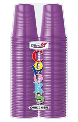 BICCHIERI 200CC VIOLA 100PZ