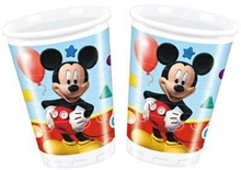 Bicchieri Plastica 200cc Mickey Mouse 8pz
