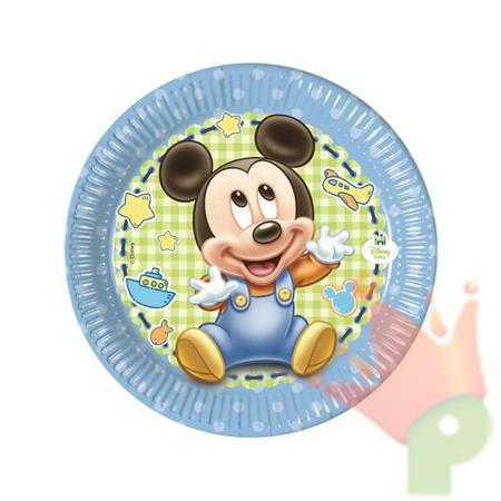 PIATTO 20CM BABY TOPOLINO MICKEY MOUSE 8PZ