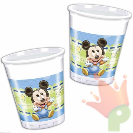 BICCHIERE 200ML BABY TOPOLINO MICKEY MOUSE 8PZ