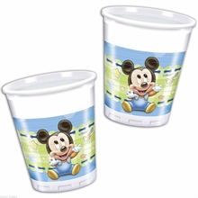 BICCHIERE 200ML BABY TOPOLINO MICKEY MOUSE 8PZ