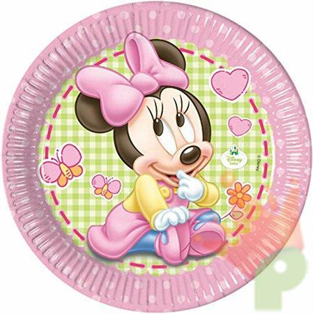 PIATTO 23CM BABY MINNIE 8PZ