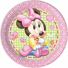 PIATTO 23CM BABY MINNIE 8PZ