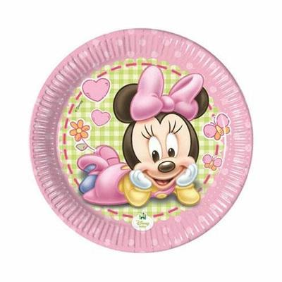PIATTO 20CM BABY MINNIE 8PZ