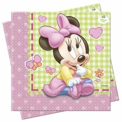 TOVAGLIOLI 33X33CM BABY MINNIE 20PZ