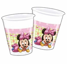 BICCHIERI BABY MINNIE 200 ML 8 PZ