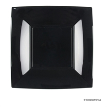 PIATTO 18X18CM DESSERT NICE NERO 8PZ
