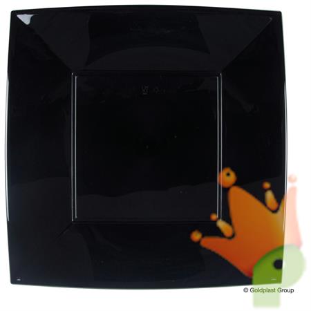 PIATTO GRANDE 29X29CM NICE NERO 8PZ