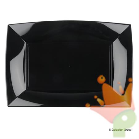 PIATTO RETTANGOLARE 34,5x23cm NICE NERO 3PZ