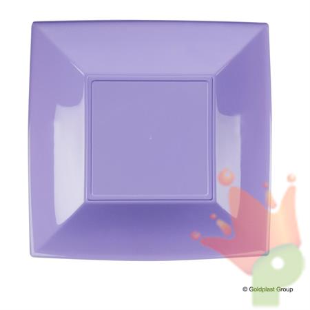 PIATTO PIANO 23X23CM NICE LILLA 8PZ