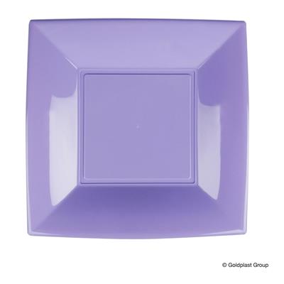 PIATTO PIANO 23X23CM NICE LILLA 8PZ