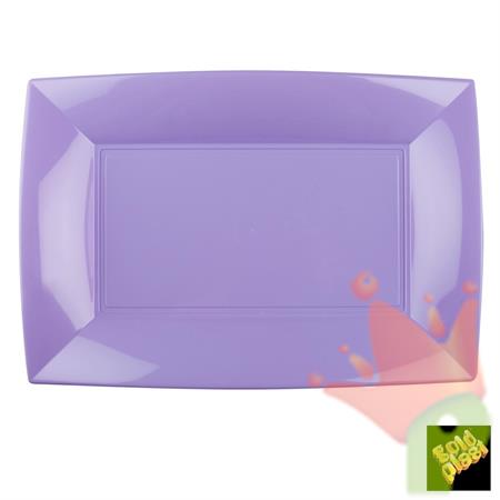 PIATTO RETTANGOLARE NICE LILLA 3PZ