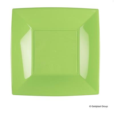 PIATTO PIANO 23X23CM NICE VERDE ACIDO 8PZ