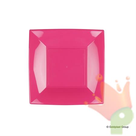 PIATTO DESSERT 180X180MM NICE FUCSIA 8PZ