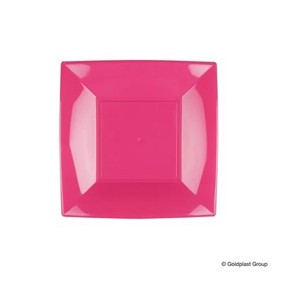 PIATTO DESSERT 180X180MM NICE FUCSIA 8PZ