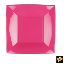PIATTO PIANO 23X23CM NICE FUCSIA 8PZ