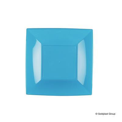PIATTO DESSERT 18X18CM NICE TURCHESE 8PZ