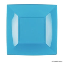 PIATTO PIANO 23X23CM NICE TURCHESE 8PZ