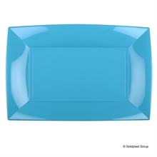 PIATTO RETTANGOLARE mm345X230mm NICE TURCHESE 3PZ