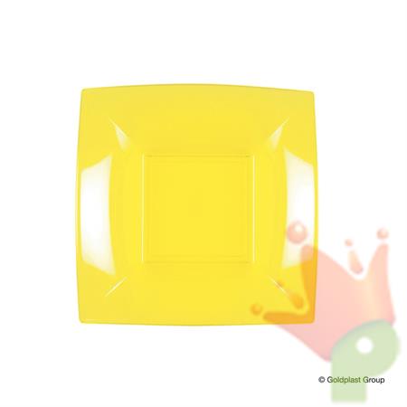 PIATTO FONDO NICE GIALLO LIMONE 8PZ