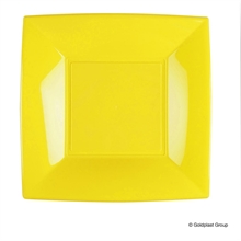 PIATTO PIANO 23X23CM NICE GIALLO LIMONE 8PZ