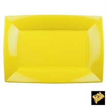 PIATTO RETTANGOLARE NICE GIALLO 3PZ