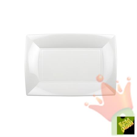 PIATTO RETTANGOLARE NICE BIANCO 8PZ