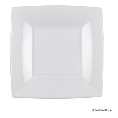 PIATTO DESSERT 18X18CM NICE BIANCO 8PZ