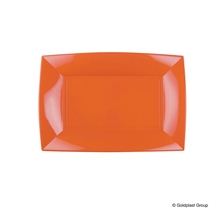Piatto Rettangolare Nice Arancio 8 pz