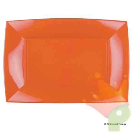 PIATTO RETTANGOLARE NICE ARANCIO 3PZ
