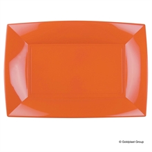 PIATTO RETTANGOLARE NICE ARANCIO 3PZ