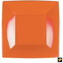 Piatto Piano Grande Nice 29x29cm Arancio 8pz