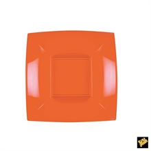 Piatto Fondo Nice 18x18cm Arancio 8pz
