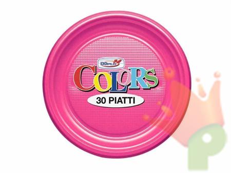 PIATTI PIANI D. 220MM FUCSIA 30PZ
