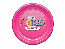 PIATTI PIANI D. 220MM FUCSIA 30PZ