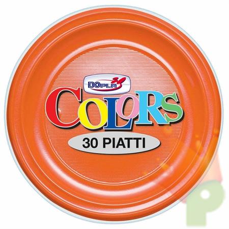 PIATTI FONDI D. 220MM ARANCIO 30PZ