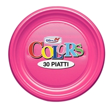 PIATTI FONDI D. 220MM FUCSIA 30PZ
